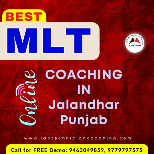 Best MLT Online Coaching Centre in Jalandhar Punjab