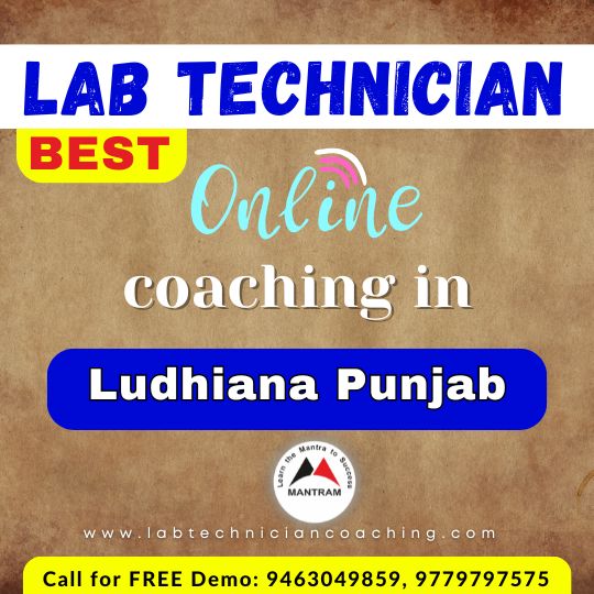 Lab Technician Best Online Coaching in Ludhiana Punjab