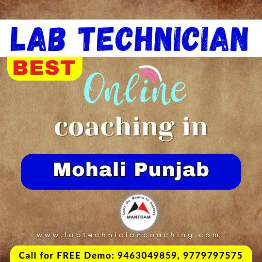 Lab Technician Best Online Coaching in Mohali Punjab