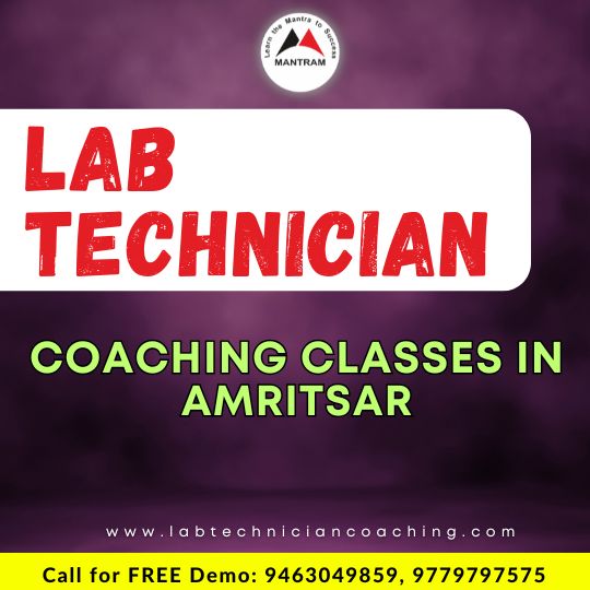 Lab Technician Coaching Classes in Amritsar