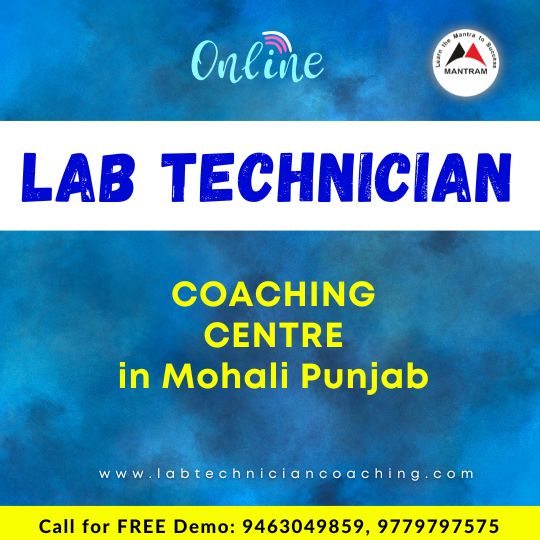 Online Lab Technician Coaching Centre in Mohali Punjab