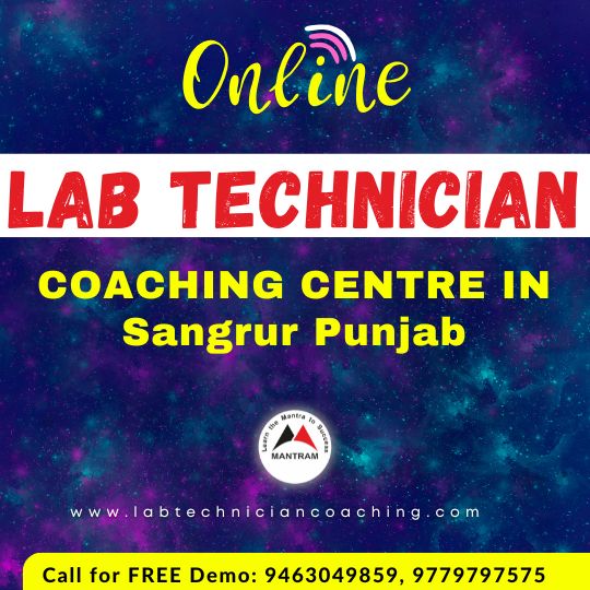 Online Lab Technician Coaching Centre in Sangrur Punjab