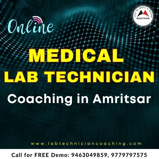 Online Medical Lab Technician Coaching in Amritsar Punjab