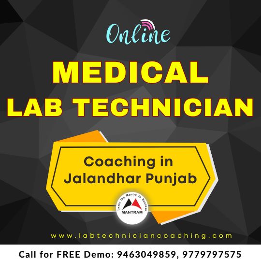 Online Medical Lab Technician Coaching in Jalandhar Punjab