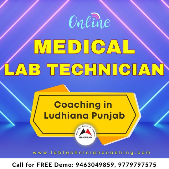 Online Medical Lab Technician Coaching in Ludhiana Punjab