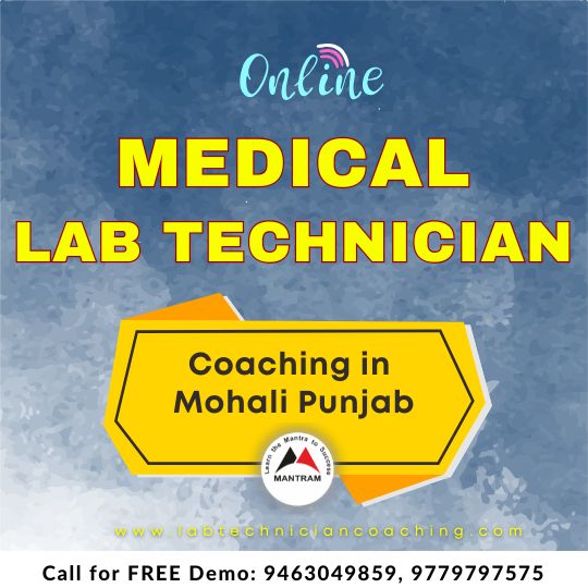 Online Medical Lab Technician Coaching in Mohali Punjab