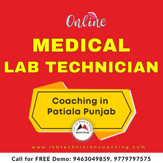 Online Medical Lab Technician Coaching in Patiala Punjab